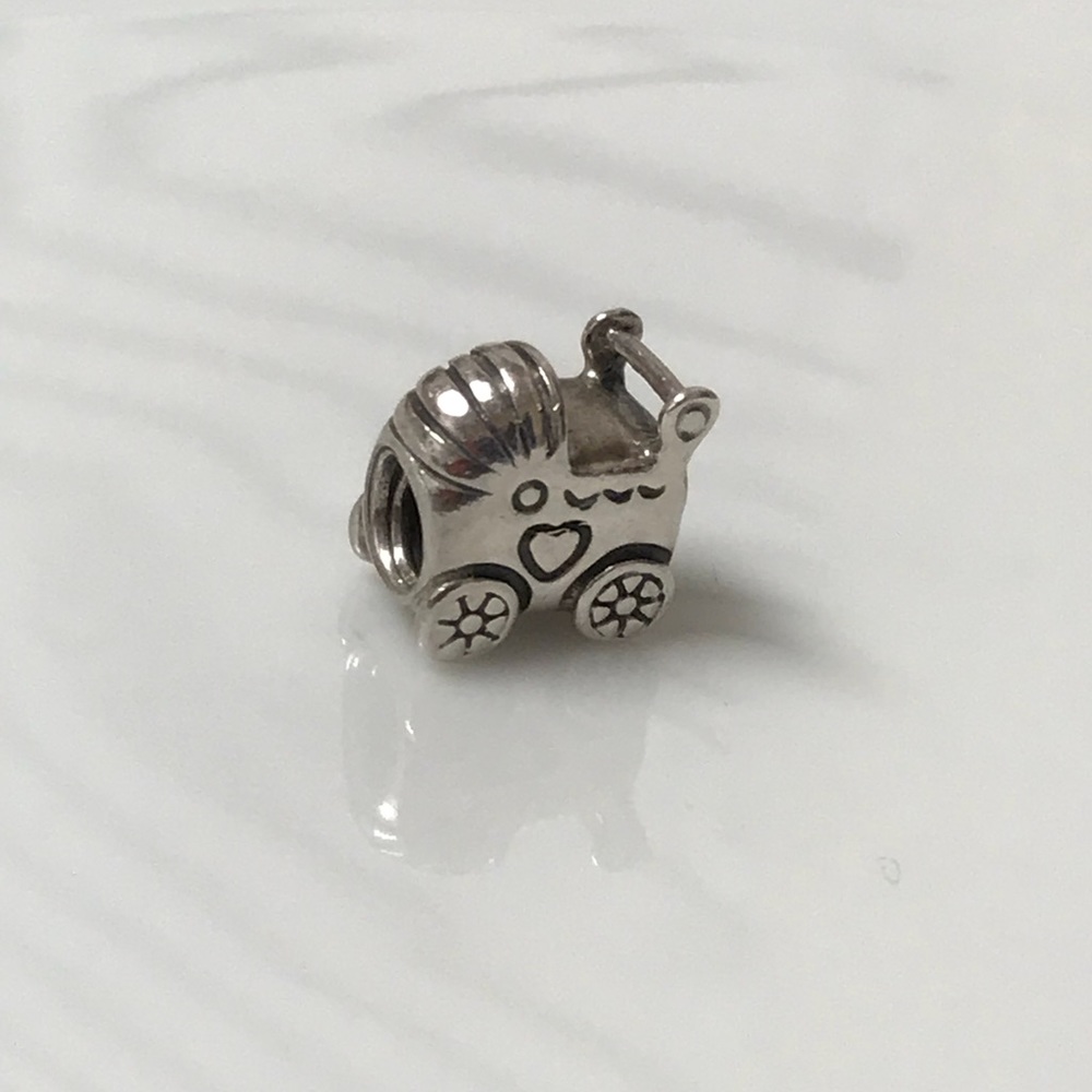 Pandora baby carriage pram charm